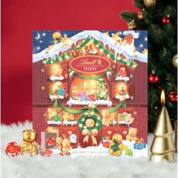 Lindt Advent Calendar with Chocolate Teddy Bear Treats
