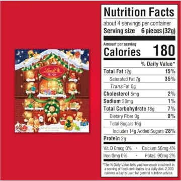 Lindt Advent Calendar with Chocolate Teddy Bear Treats