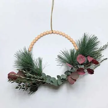 200 Pieces Half Wooden Beads Unfinished Split Wood Balls Half Crafts Natural Balls for Paint DIY Christmas Ornament DIY Projects Crafts Arts (Natural Wood Color)