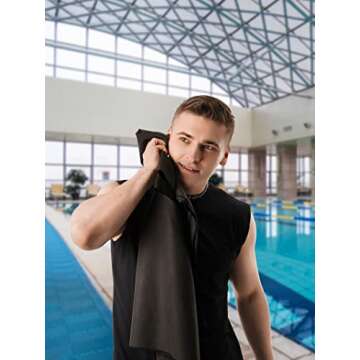 CHEER MIC Fast Drying Microfiber Towel 2 Pack - Travel Ready