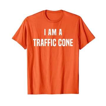 Traffic Cone Costume T-Shirt Easy Simple Halloween Costumes