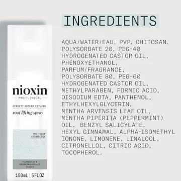 Nioxin Density Defend Styling Root Lifting Spray - Hair Thickening Spray, 5.1 oz (Packaging May Vary)