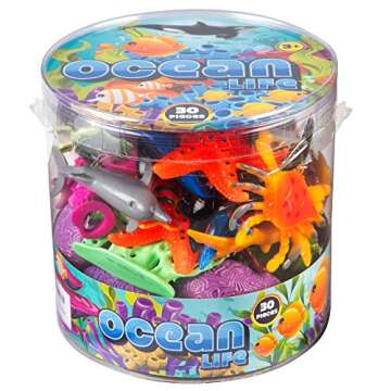 SCS Direct Ocean Sea Creature Action Figures - 30 Pieces