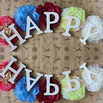 Decorative Wood Letters,Totoo Hanging Wall 26 Letters Wooden Alphabet Wall Letter for Children Baby Name Girls Bedroom Wedding Brithday Party Home Decor-Letters (A)