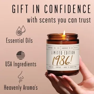Elegant 40th Birthday Gifts Women - Limited Edition Soy Candle