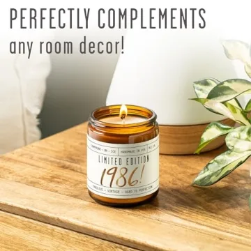 Elegant 40th Birthday Gifts Women - Limited Edition Soy Candle