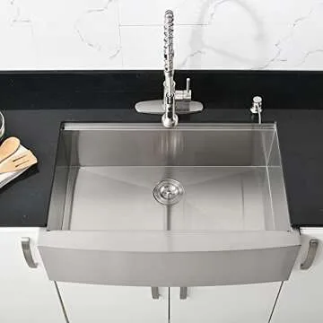 30 Inch Stainless Steel Farmhouse Sink Workstation-Bokaiya 30x20 Apron Front Farm Sink Stainless Steel Workstation Sink 16 Gauge Single Bowl Farmhouse Kitchen Sink with Cutting Board