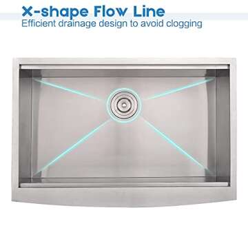 30 Inch Stainless Steel Farmhouse Sink Workstation-Bokaiya 30x20 Apron Front Farm Sink Stainless Steel Workstation Sink 16 Gauge Single Bowl Farmhouse Kitchen Sink with Cutting Board