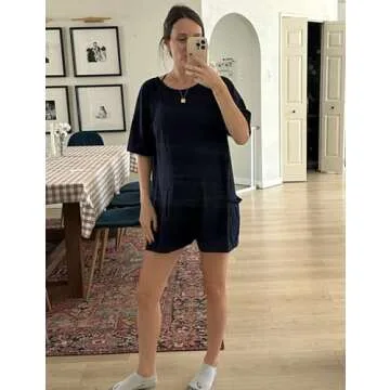 GTLIAE Womens T Shirt Romper Hot Shot Tee Romper for Summer Casual Short Sleeve Oversized Athletic Workout Outfits