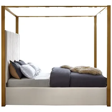 Meridian Furniture Jones King Bed - Modern Velvet Design