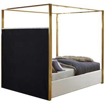 Meridian Furniture Jones King Bed - Modern Velvet Design