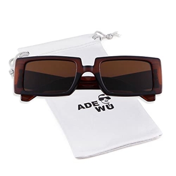Retro 90s Rectangle Sunglasses for Men & Women