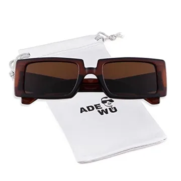 Retro 90s Rectangle Sunglasses for Men & Women
