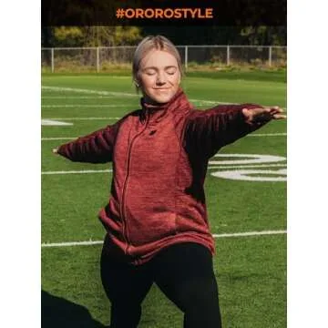 ORORO Heated Fleece Jacket - Stylish Warmth for Women