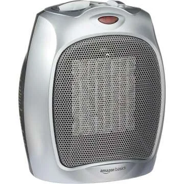 Ceramic Space Heater with Adjustable Thermostat - Amazon Basics