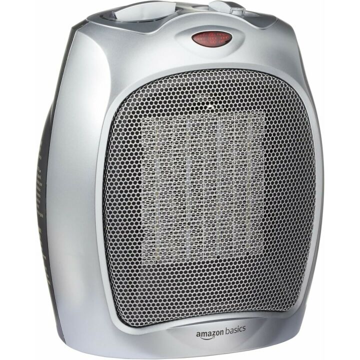 Ceramic Space Heater with Adjustable Thermostat - Amazon Basics