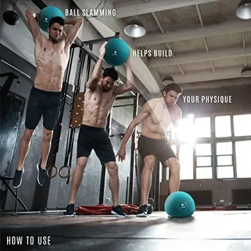 Yes4All 10lbs Fitness Slam Medicine Ball for Workouts