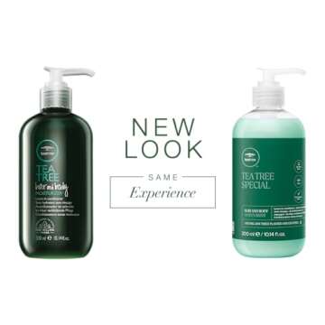 Tea Tree Hair and Body Moisturizer Leave-In Conditioner, Body Lotion, After-Shave Cream, For All Hair + Skin Types, 10.14 fl. oz.