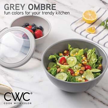 COOK WITH COLOR 12-Piece Nesting Bowls Set - Microwave Safe