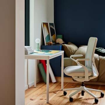 Branch Daily Desk - Functional at Home Office Desk with Effortless Assembly, Timeless Design, Rounde...