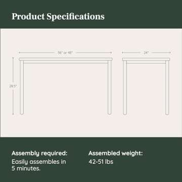 Branch Daily Desk - Stylish Home Office Desk for Productivity