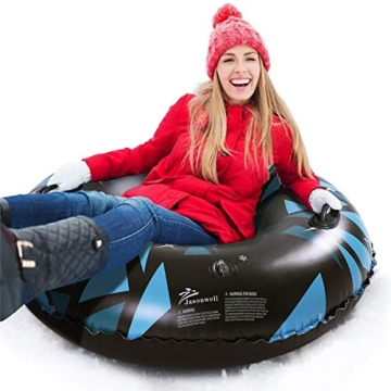 Jasonwell Inflatable Snow Tube for Kids & Adults Winter Fun