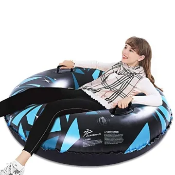 Jasonwell Inflatable Snow Tube for Kids & Adults Winter Fun