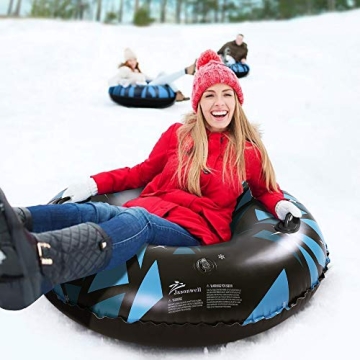 Jasonwell Inflatable Snow Tube for Kids & Adults Winter Fun