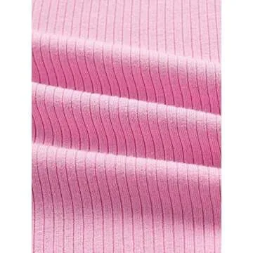 DXXDLE Womens Casual T Shirt Top Long Sleeve Square Neck Rib-Knit Tee Pullovers Blouses