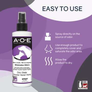 Odorcide Animal Odor Eliminator Spray – Ready to Use Pet Odor Eliminator for Strong Odor – Secre...