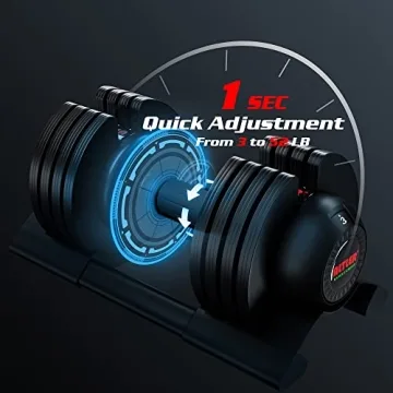 ALTLER 52LB Adjustable Dumbbell Set Home Fitness Strength Training