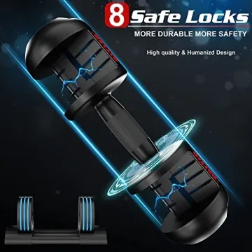 ALTLER 52LB Adjustable Dumbbell Set Home Fitness Strength Training