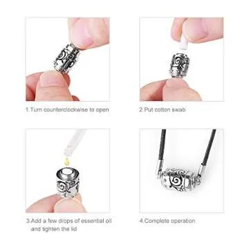 Stylish Essential Oil Diffuser Necklace for Aromatherapy