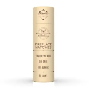 ZIKANI 10-Inch Stylish Fireplace Matches Set of 75 Long Matches