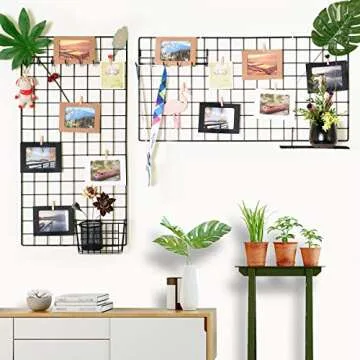 Wall Photo Grid Shelf - Stylish Storage & Display Solution
