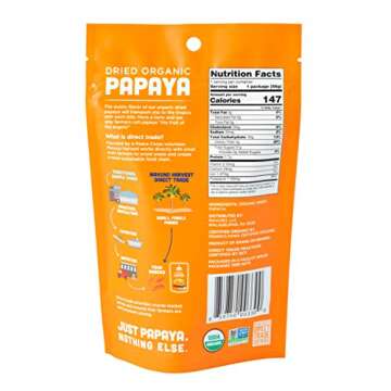 Mavuno Harvest Organic Dried Papaya Snacks | Healthy & Tasty