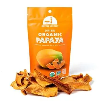 Mavuno Harvest Organic Dried Papaya Snacks | Healthy & Tasty