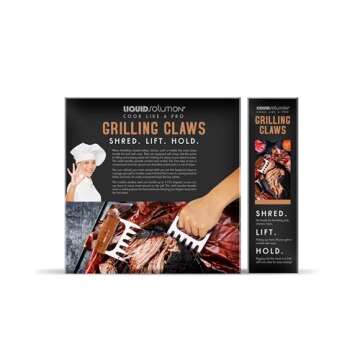 Premium 18/8 Stainless Steel Meat Shredder Claws with Wooden Handles: Effortlessly Shred, Pull, and Serve Pork, Turkey, Chicken, and Brisket!