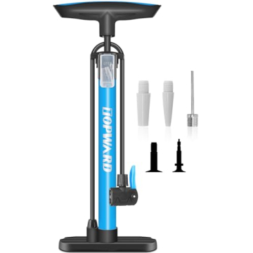 Topward Bicycle Tire Pump: Portable Hand Air Pump for Bikes & Balls