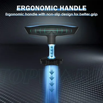 Topward Portable Bike Pump with Multi-Use Attachments