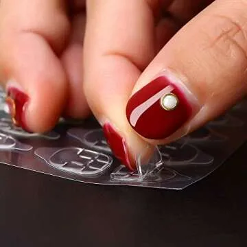 480 Pcs 20 Sheets Nail Glue Stickers Double Side for Press On Nails Stickers, Waterproof Breathable ...