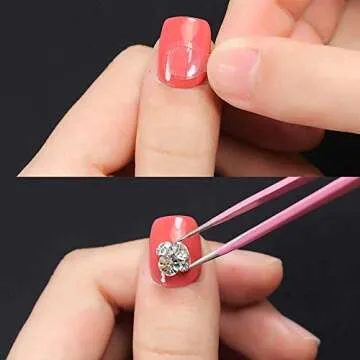 48 Pcs 20 Sheets Jelly Nail Glue Stickers for Press-Ons