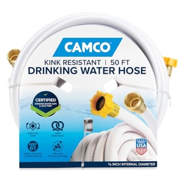Camco TastePURE 50-Ft Water Hose - Safe Drinking Water