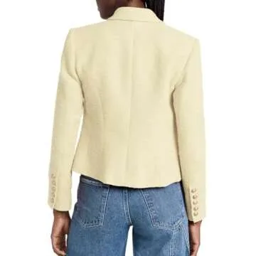 Elegant Cicy Bell Tweed Blazer for Women – Versatile Style