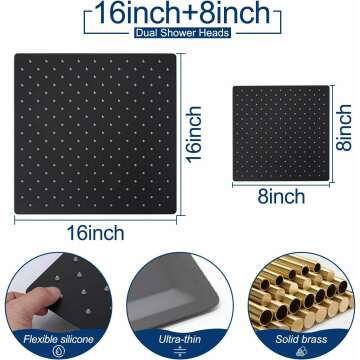 Luxury Thermostatic Dual Shower Heads System