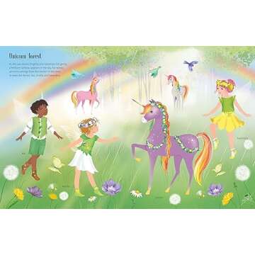 Sticker Dolly Dressing Rainbow Unicorns