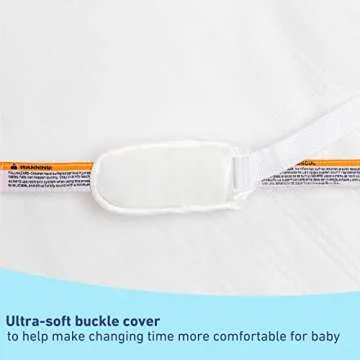 Graco Premium Contoured Changing Pad – GREENGUARD Gold Certified, Water-Resistant, Ultra-Soft Buckle Cover, Contoured Baby Changing Pad, Fits Most Standard-Size Changing Toppers, Non-Skid Bottom