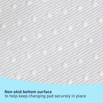 Graco Premium Contoured Changing Pad – GREENGUARD Gold Certified, Water-Resistant, Ultra-Soft Buckle Cover, Contoured Baby Changing Pad, Fits Most Standard-Size Changing Toppers, Non-Skid Bottom
