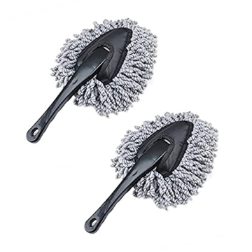 IPELY 2 Pack Super Soft Microfiber Car Dash Duster Brush for Car Cleaning Home Kitchen Computer Clea...