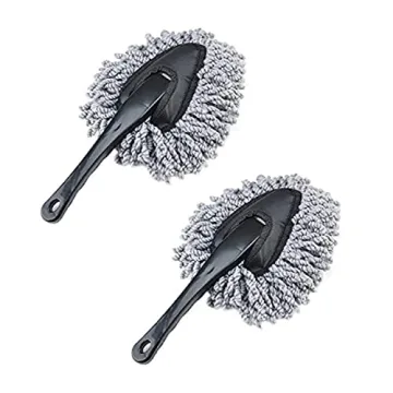 IPELY 2 Pack Super Soft Microfiber Car Dash Duster Brush for Car Cleaning Home Kitchen Computer Clea...